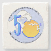 Untersetzer (Marmorstein): MLML 50. Welle/Sonne (Vorderseite)