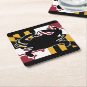 Untersetzer Maryland Flag/Crab (angewinkelt)