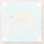 Untersetzer Meeresschildkröte / Tortoise (Rückseite)