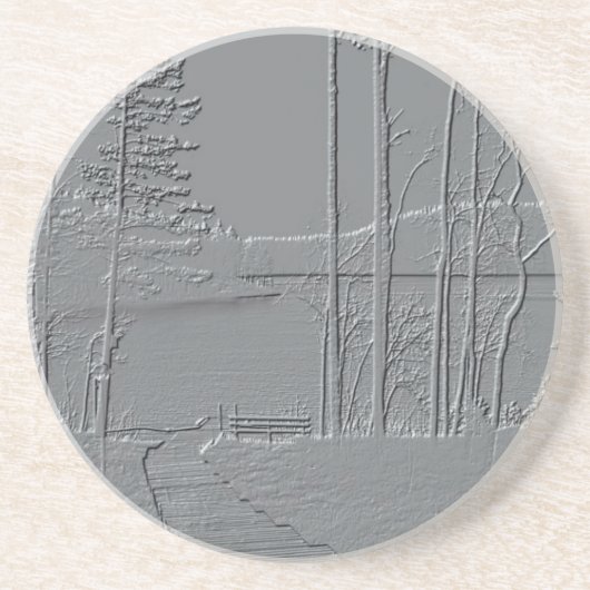 Untersetzer "Metallische Natur" (Vorne)