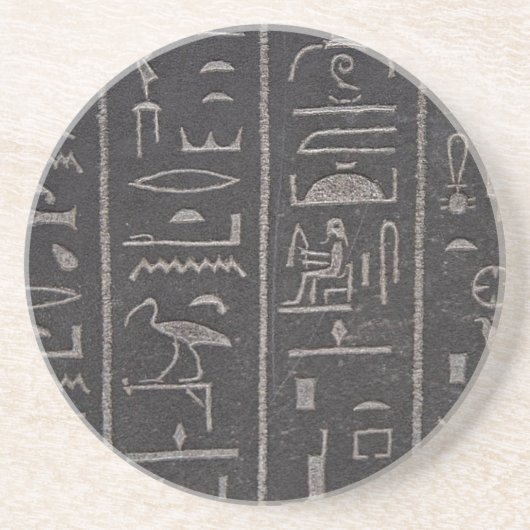 Untersetzer mit ägyptischen Hieroglyphen (Vorne)