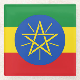 Untersetzer mit äthiopischer Flagge