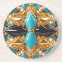 Untersetzer mit Bahamas-Farbdesign