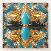 Untersetzer mit Bahamas-Farben (Vorderseite)