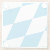 Untersetzer mit bayerischer Flagge (Rückseite)