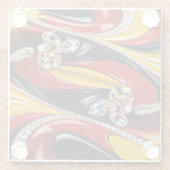 Untersetzer mit belgischen Farben (Rückseite)