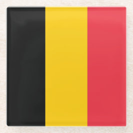 Untersetzer mit belgischer Flagge