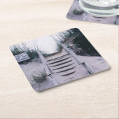 Untersetzer mit Bild der Sanddünenschritte (angewinkelt)