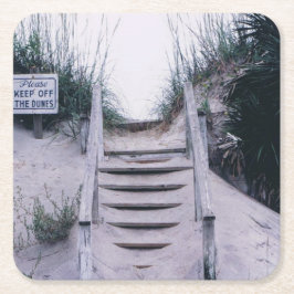 Untersetzer mit Bild der Sanddünenschritte