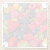 Untersetzer mit Bild von gemischten Berries (Rückseite)