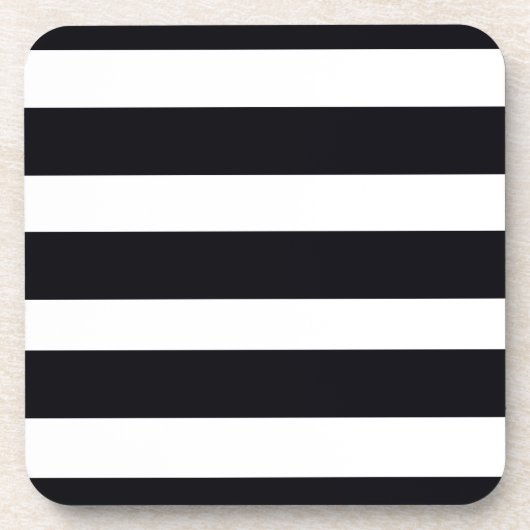 UNTERSETZER mit BLACK und WHITE STRIPES (Vorderseite)