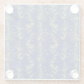 Untersetzer mit blassgrünen Rosemary Branches (Rückseite)
