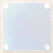 Untersetzer mit blauem und türkisfarbenem Design (Rückseite)