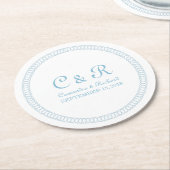 Untersetzer mit blauer Umrandung (Angewinkelt)