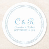 Untersetzer mit blauer Umrandung (Vorderseite)