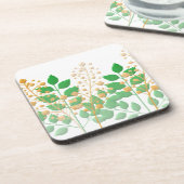 Untersetzer mit Blume und Blätter (Linke Seite)