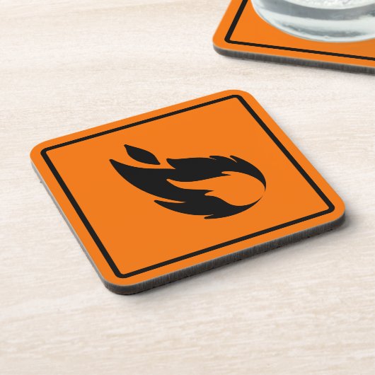 Untersetzer mit Brandzeichen (Linke Seite)