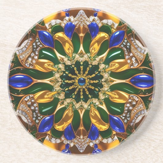 Untersetzer mit brasilianischem Farbdesign (Vorne)