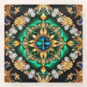 Untersetzer mit brasilianischen Farben (Vorderseite)