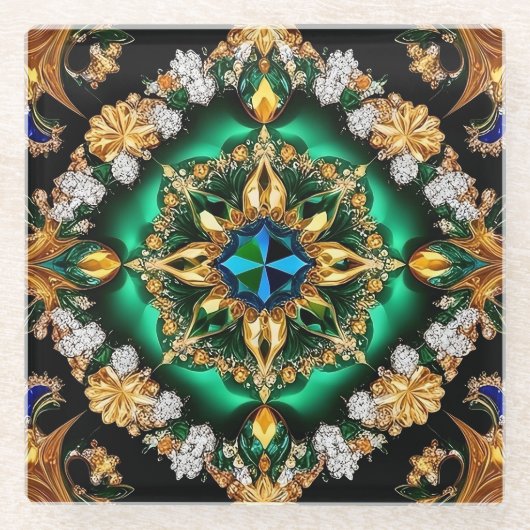 Untersetzer mit brasilianischen Farben (Vorderseite)