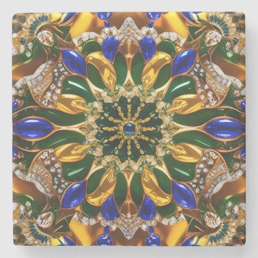 Untersetzer mit brasilianischen Farben (Vorderseite)