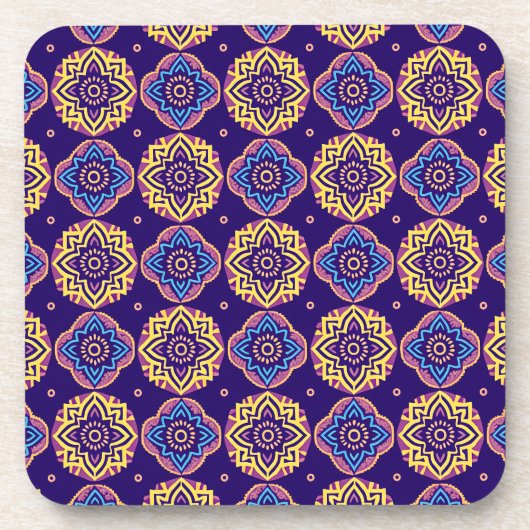 Untersetzer mit bunten Boho-Chic-Mustern - Set von (Vorderseite)