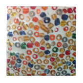 Untersetzer mit bunten Perlen - Keramik Tile (Vorderseite)