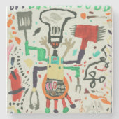 Untersetzer mit Demonic Grillmaster (Vorderseite)