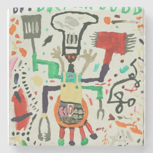 Untersetzer mit Demonic Grillmaster (Vorderseite)