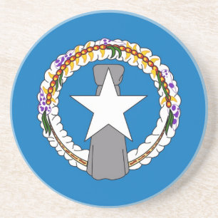 Untersetzer mit der Fahne der nördlichen Mariana