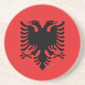 Untersetzer mit der Flagge Albaniens (Vorne)