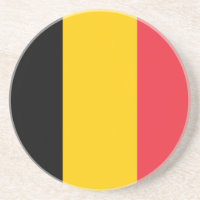 Untersetzer mit der Flagge Belgiens