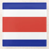 Untersetzer mit der Flagge Costa Ricas (Vorderseite)