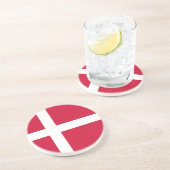 Untersetzer mit der Flagge Dänemarks (Seite)