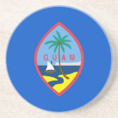 Untersetzer mit der Flagge der Guam, USA (Vorne)
