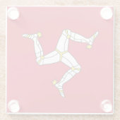 Untersetzer mit der Flagge der Insel Man, Vereinig (Rückseite)