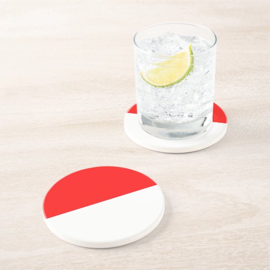 Untersetzer mit der Flagge Indonesiens (Seite)