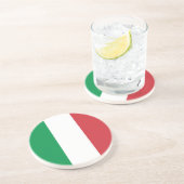 Untersetzer mit der Flagge Italiens (Seite)