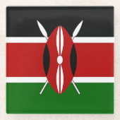 Untersetzer mit der Flagge Kenias Design (Vorderseite)