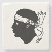 Untersetzer mit der Flagge Korsikas (Vorderseite)