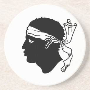 Untersetzer mit der Flagge Korsikas, Frankreich