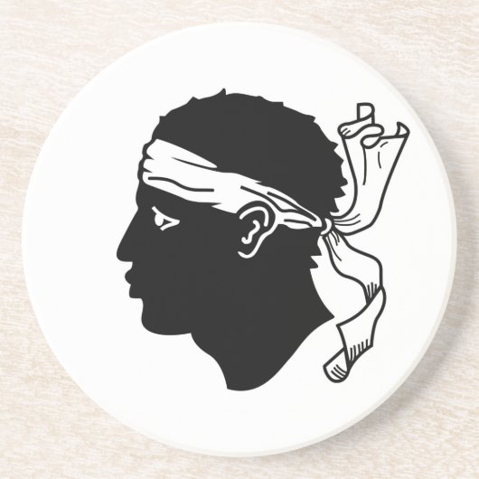 Untersetzer mit der Flagge Korsikas, Frankreich (Vorne)