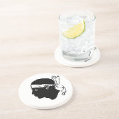 Untersetzer mit der Flagge Korsikas, Frankreich (Seite)