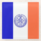 Untersetzer mit der Flagge New Yorks, USA (Vorderseite)