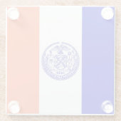 Untersetzer mit der Flagge New Yorks, USA (Rückseite)