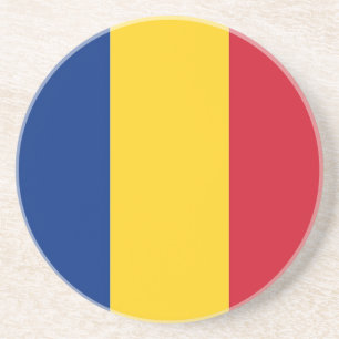 Untersetzer mit der Flagge Rumäniens