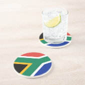 Untersetzer mit der Flagge Südafrikas (Seite)