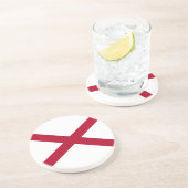 Untersetzer mit der Flagge von Alabama, USA (Seite)