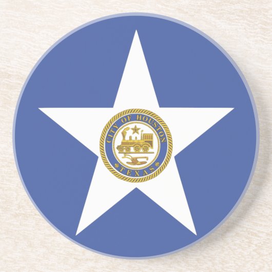 Untersetzer mit der Flagge von Houston, Texas, USA (Vorne)