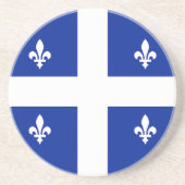 Untersetzer mit der Flagge von Quebec, Kanada (Vorne)